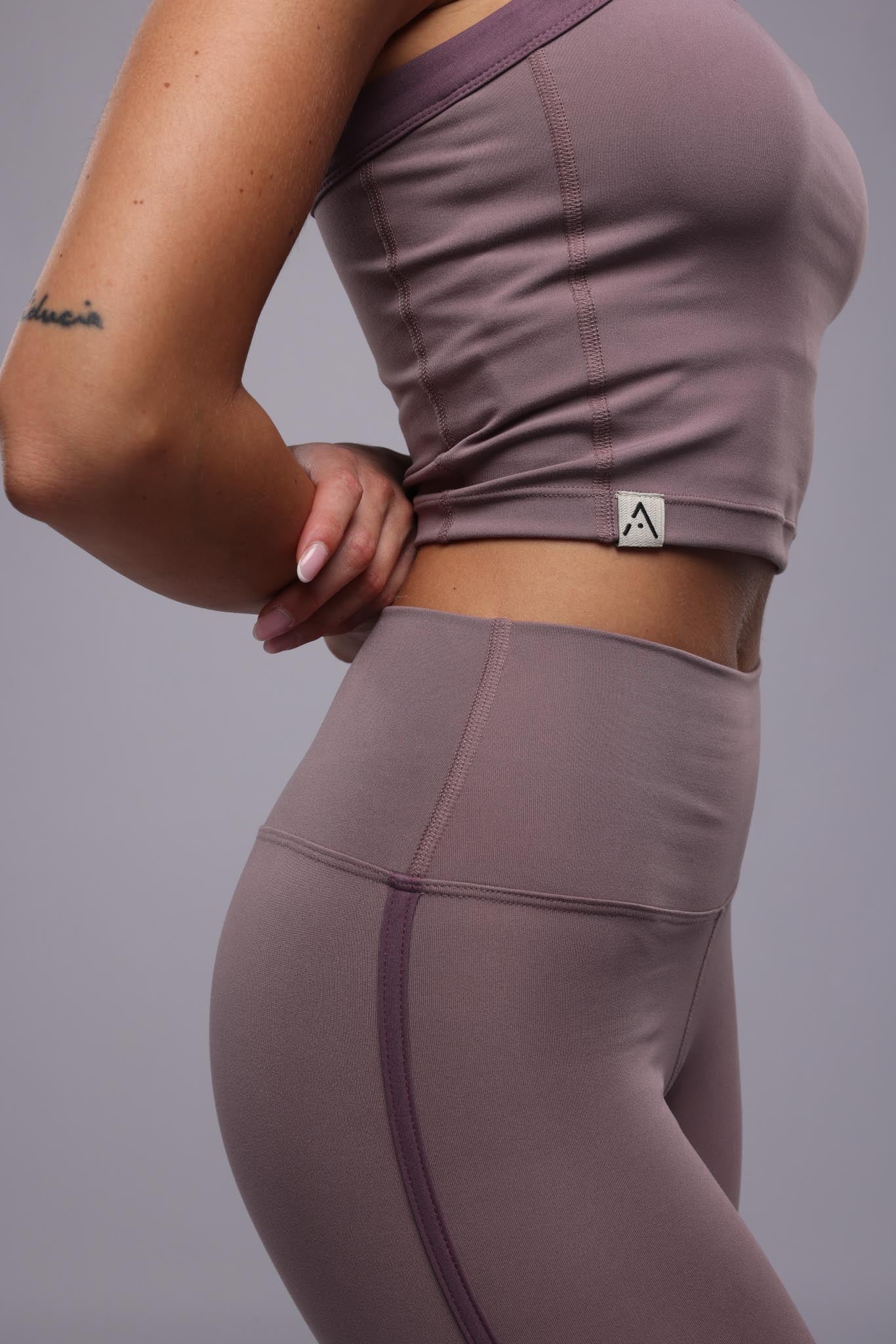 Piping Leggings - Lavender Milk