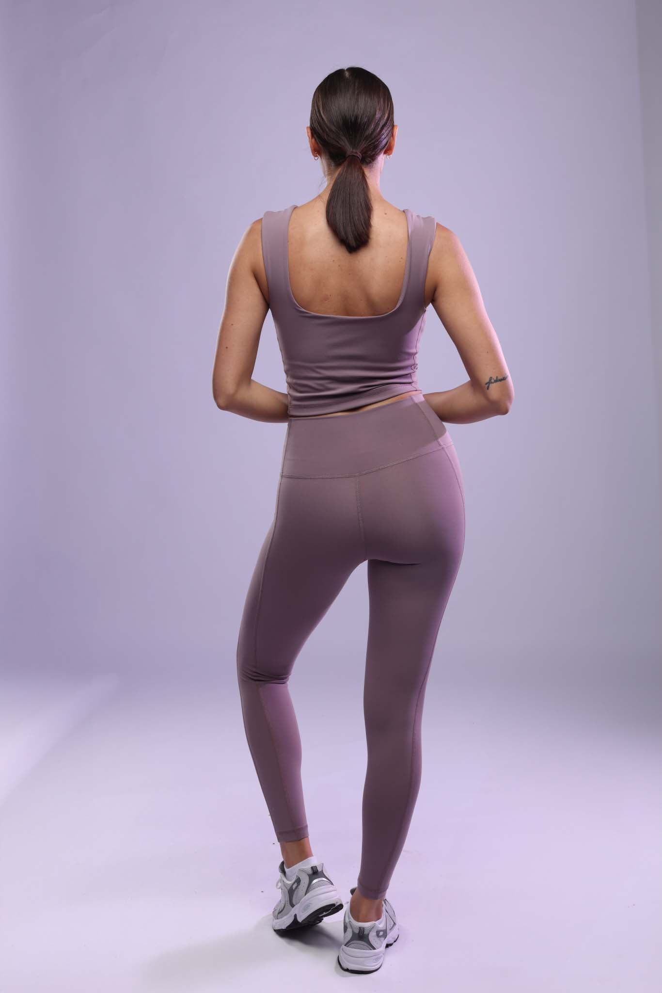 Double Seam Leggings - Lavender Milk
