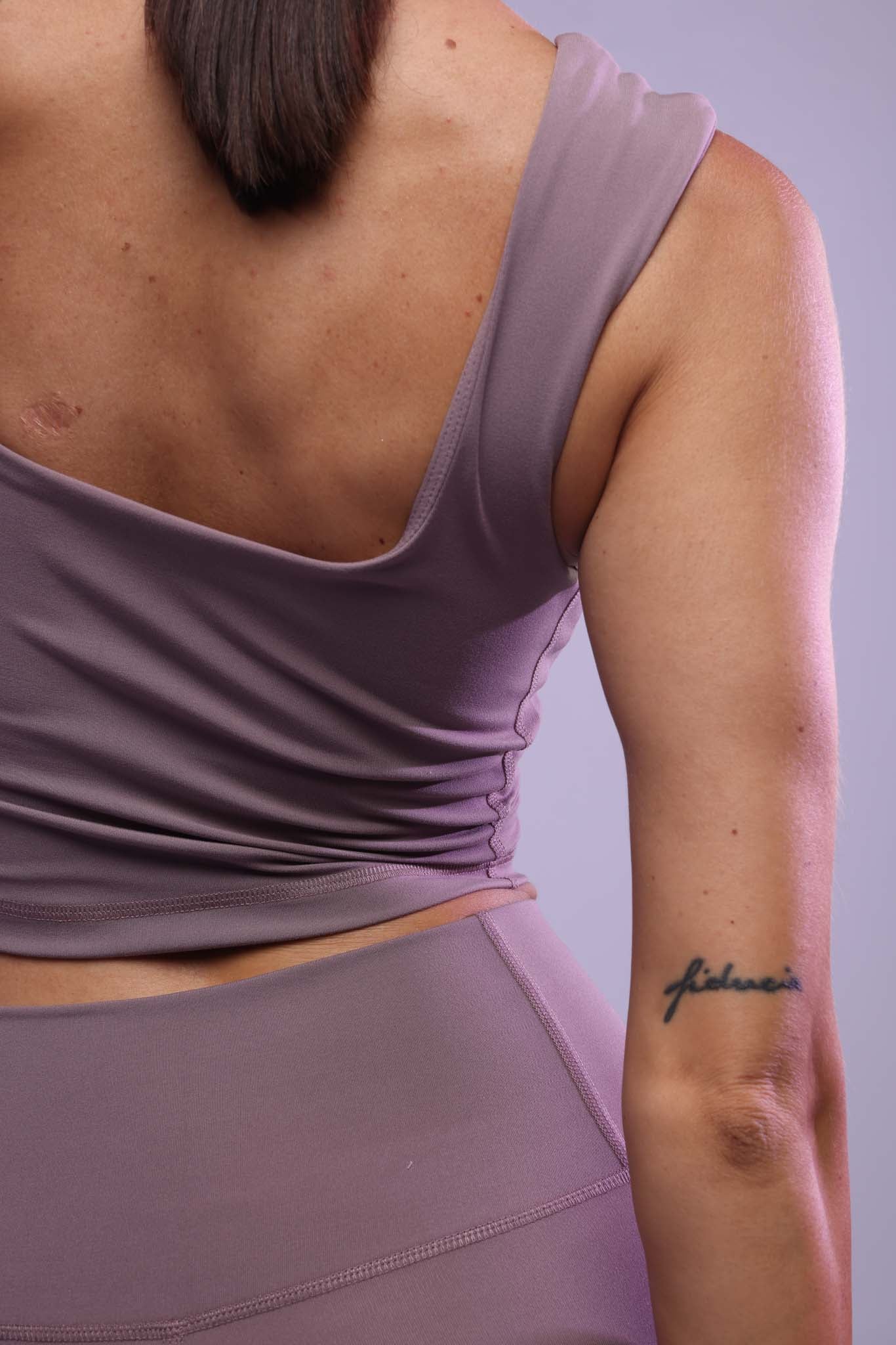 Double Seam Leggings - Lavender Milk