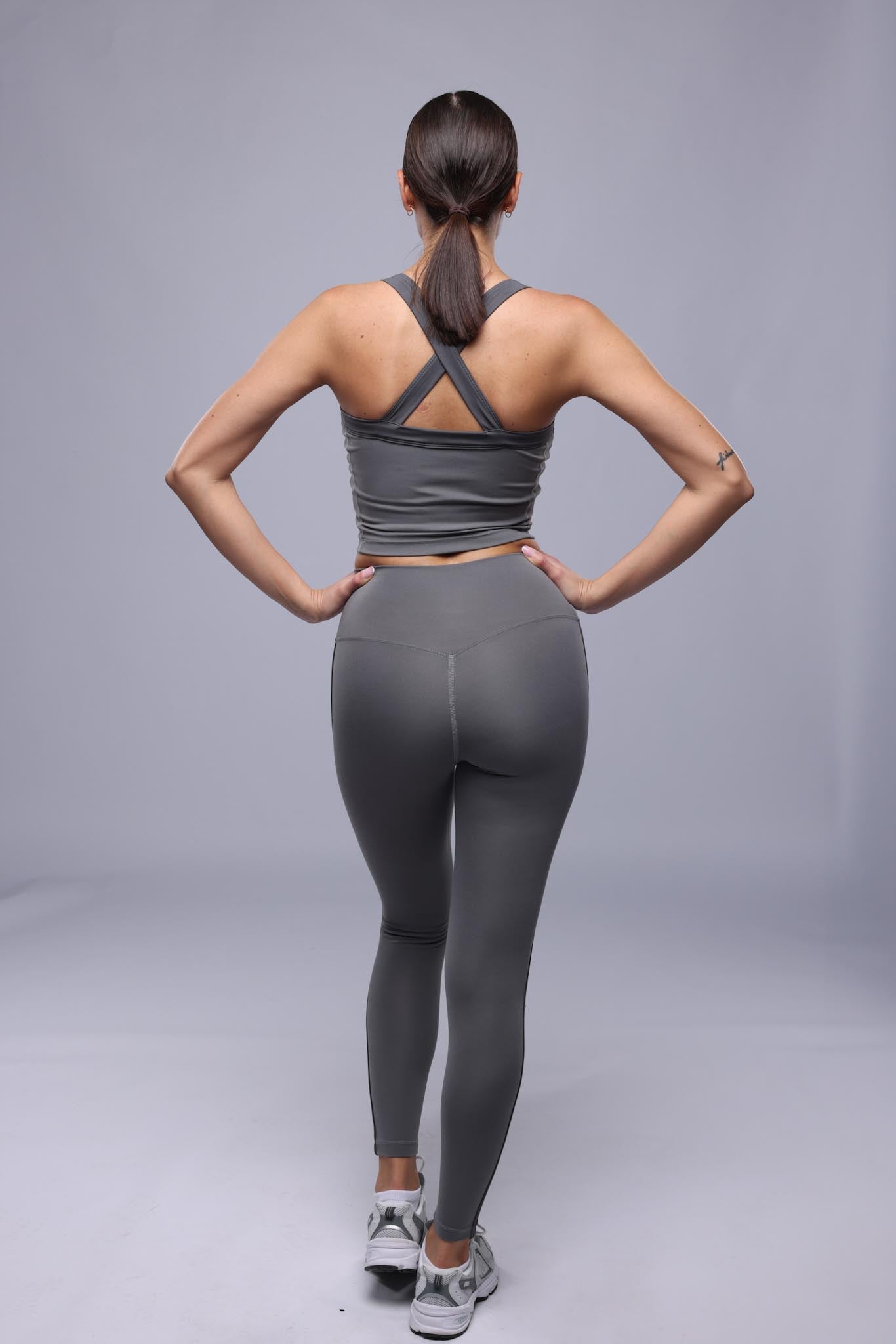 Halter Tank - Ice Grey
