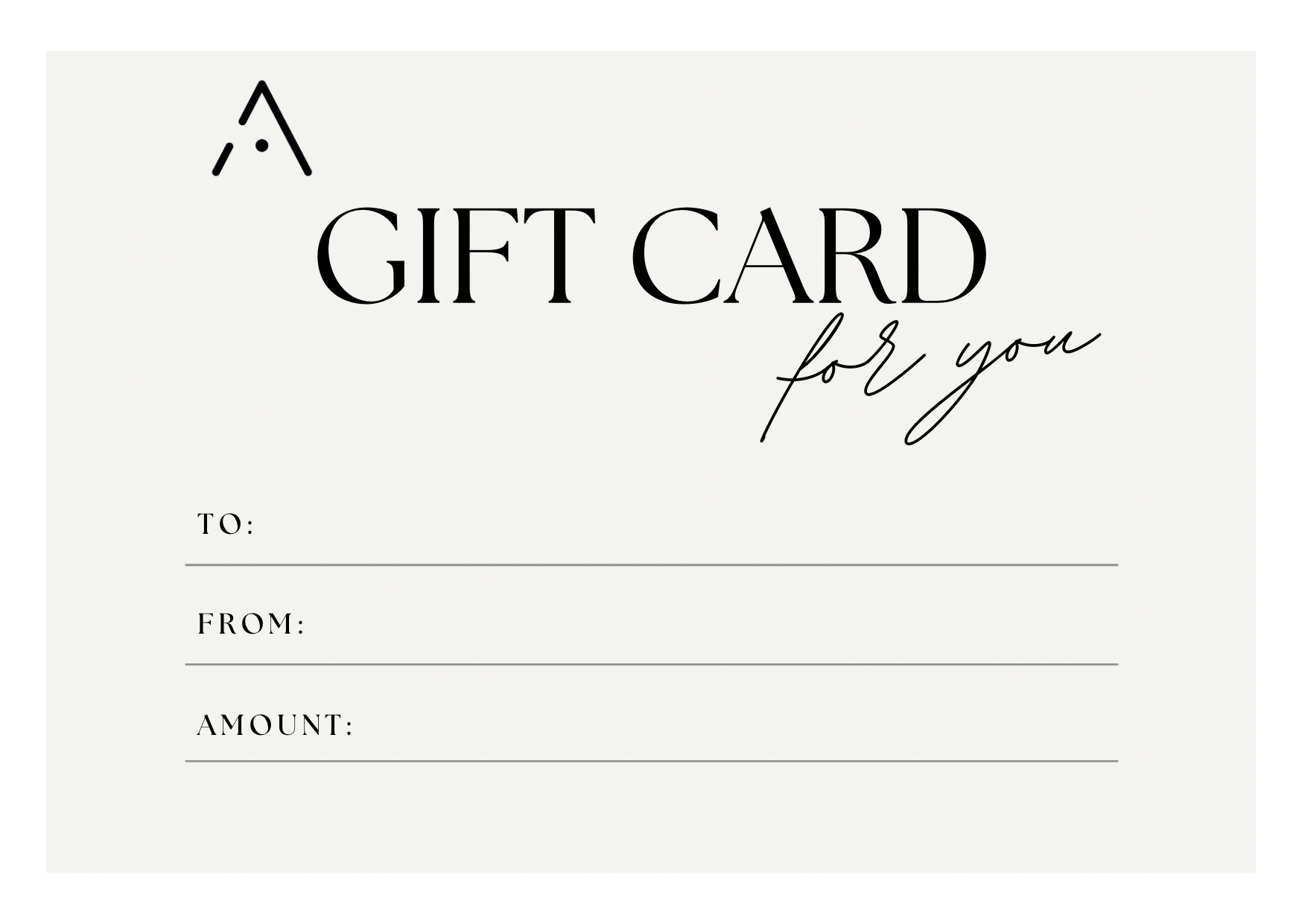 Aligned Gift Card