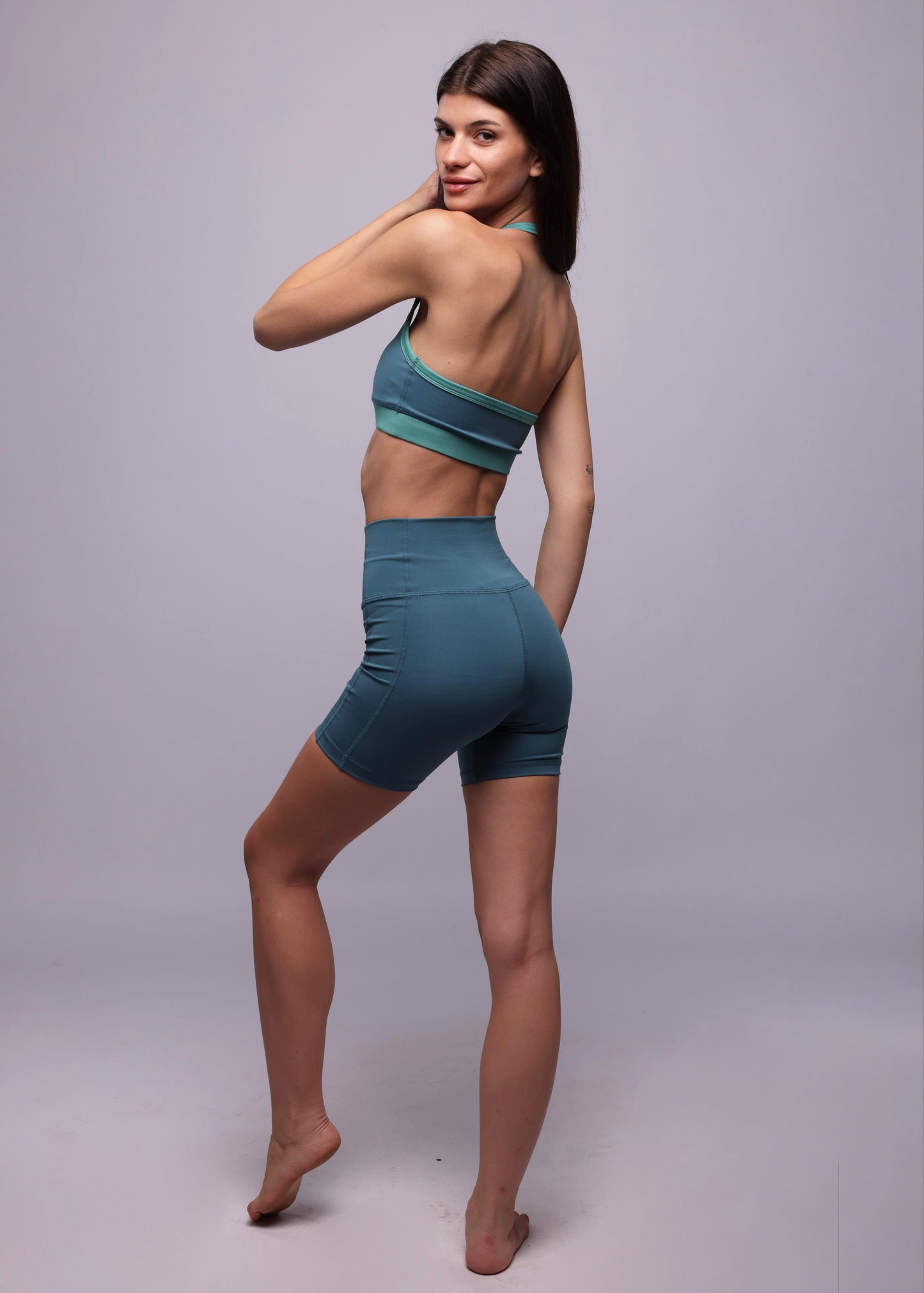 Double Seam Shorts - Teal