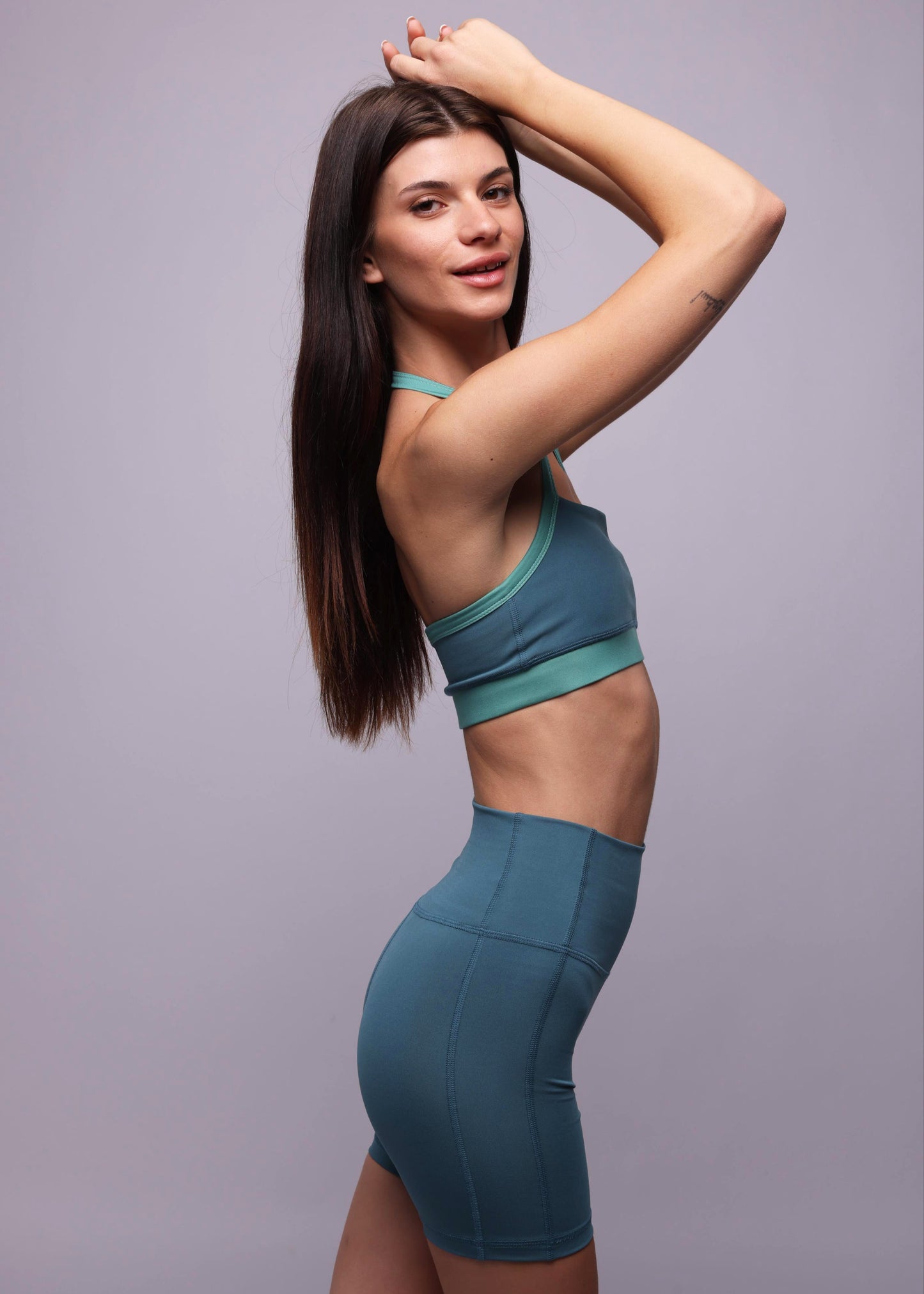 Double Seam Shorts - Teal