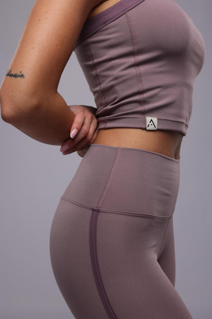 Piping Leggings - Lavender Milk