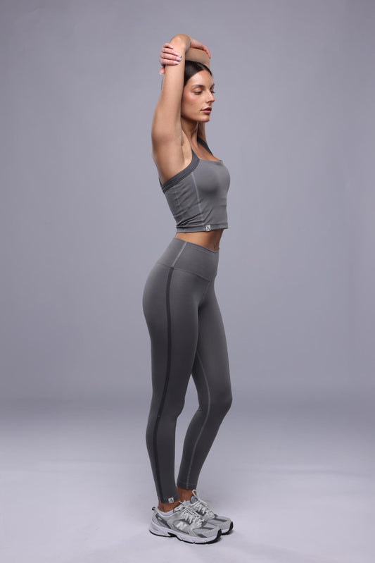 Piping Leggings - Ice Grey
