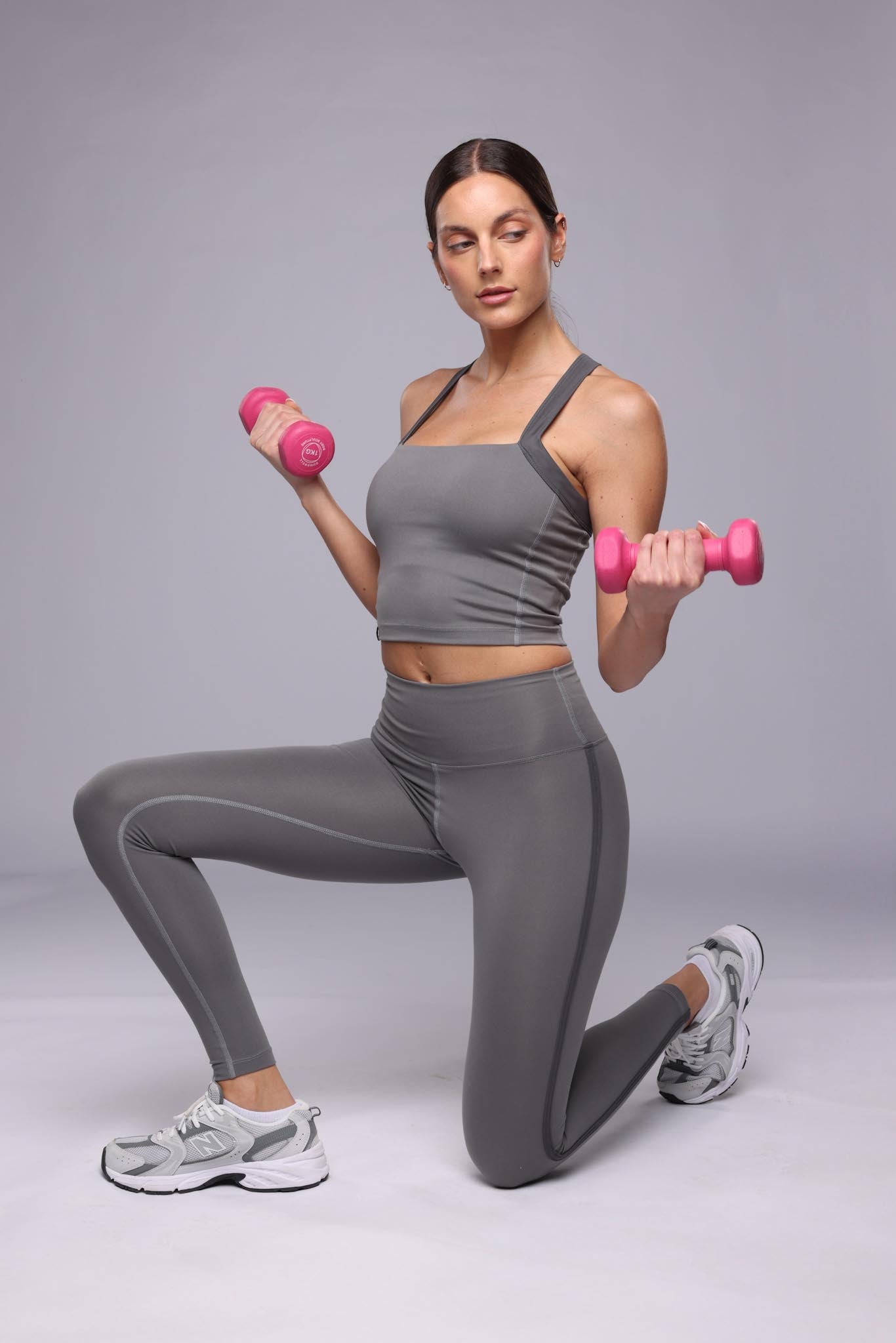 Piping Leggings - Ice Grey