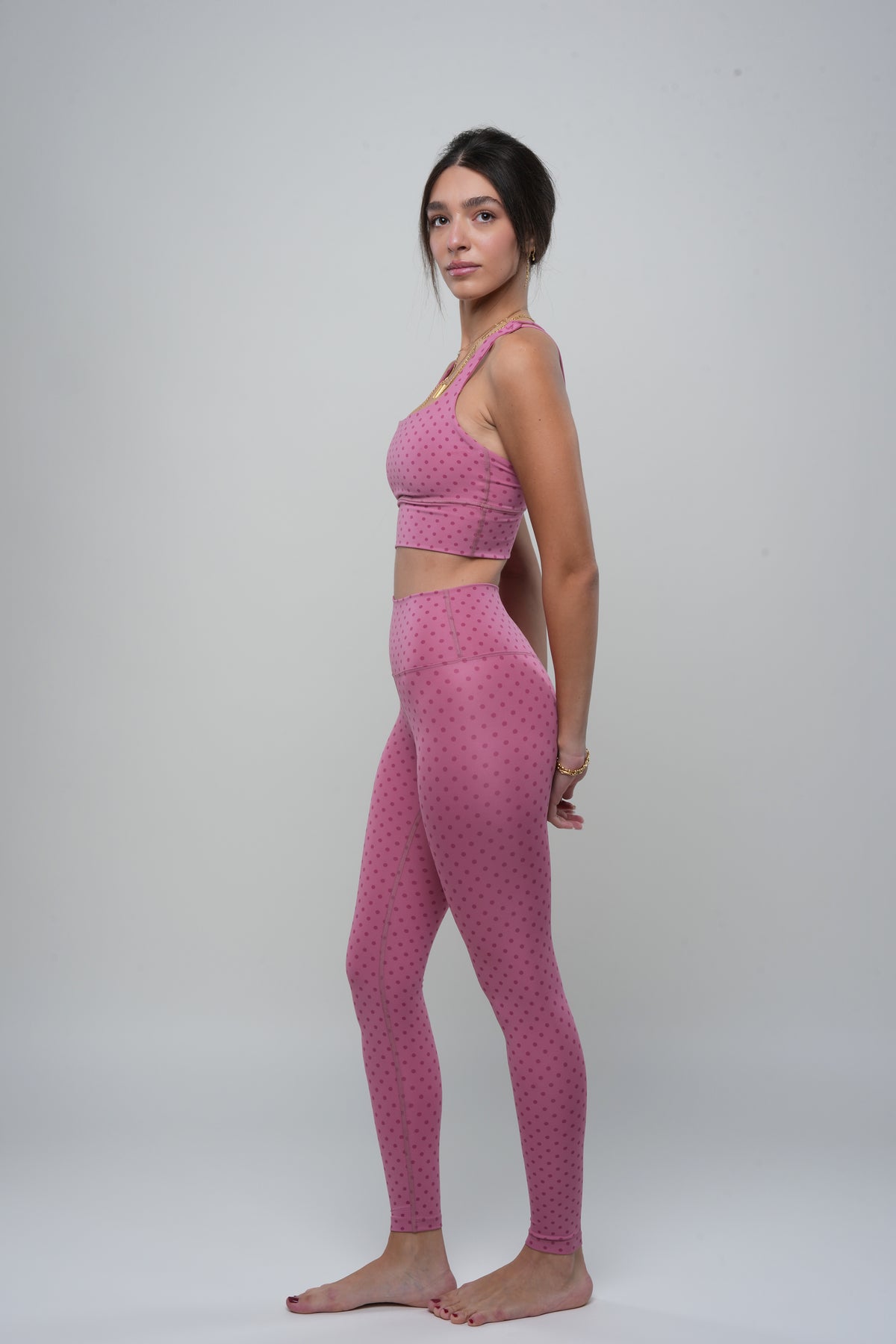 Leggings - Polka Pink