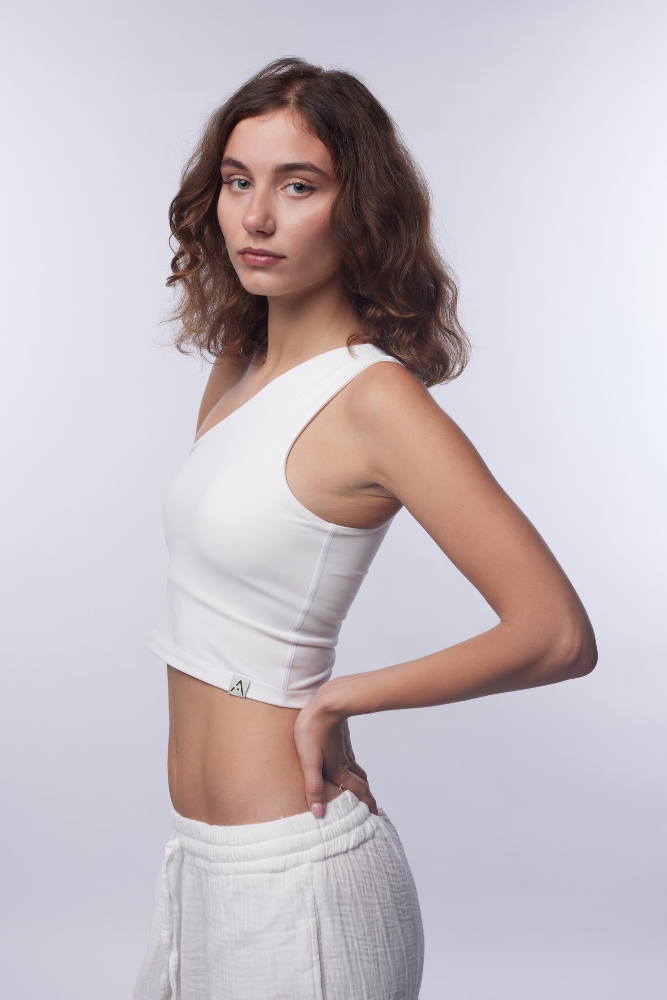 Asymmetric Bra - White