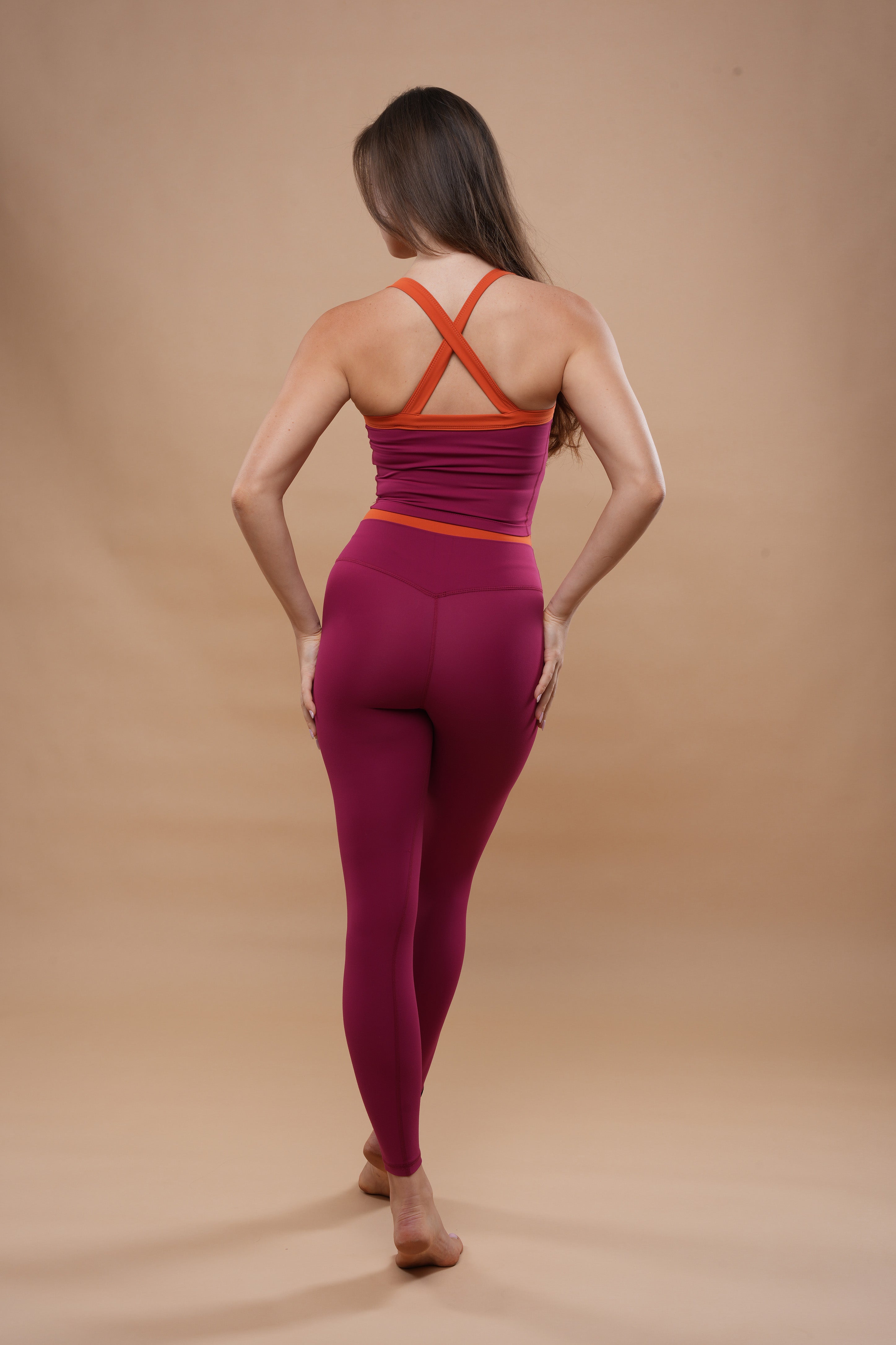 Halter Tank - Sunset Magenta