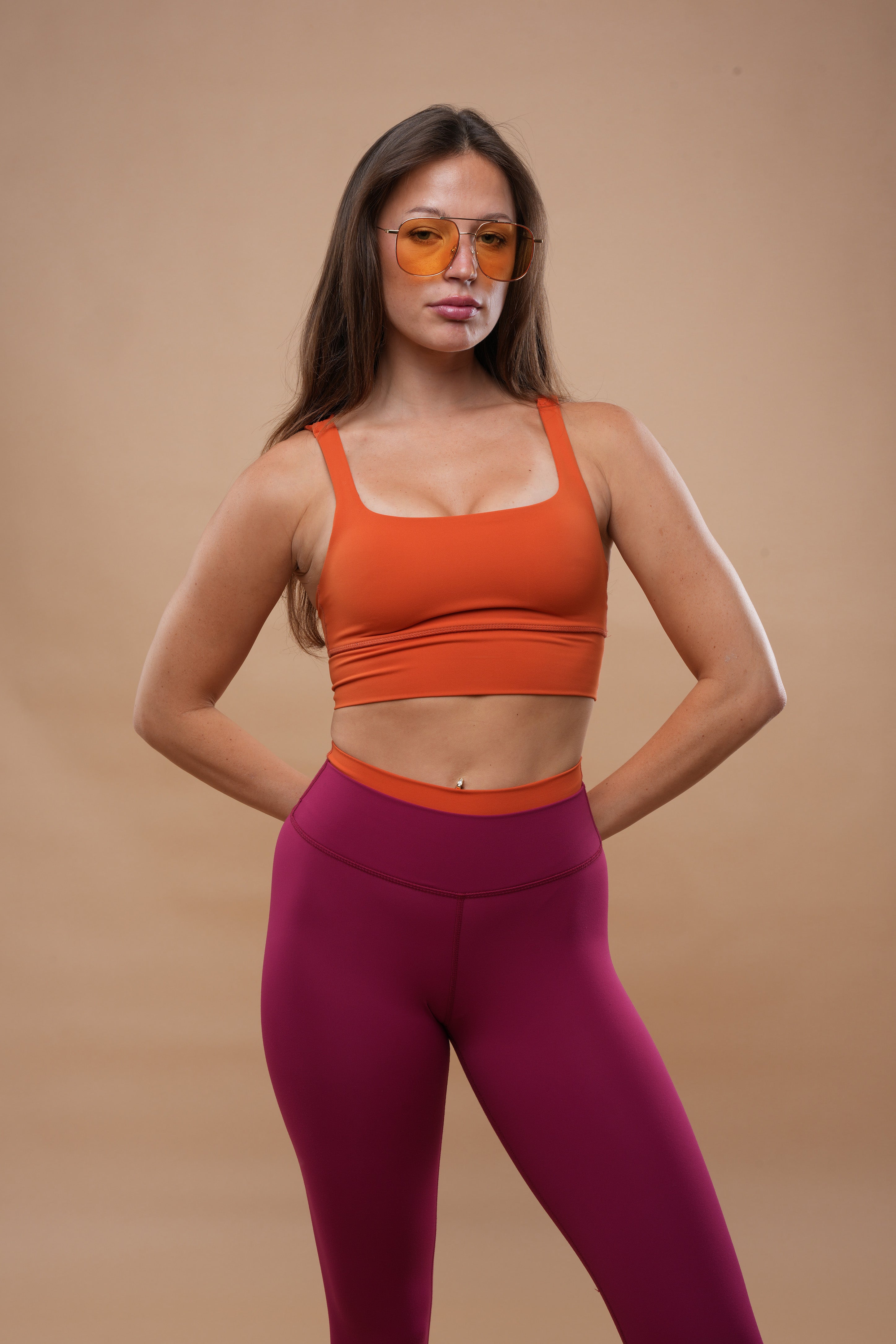 Long Bra - Sunrise Orange