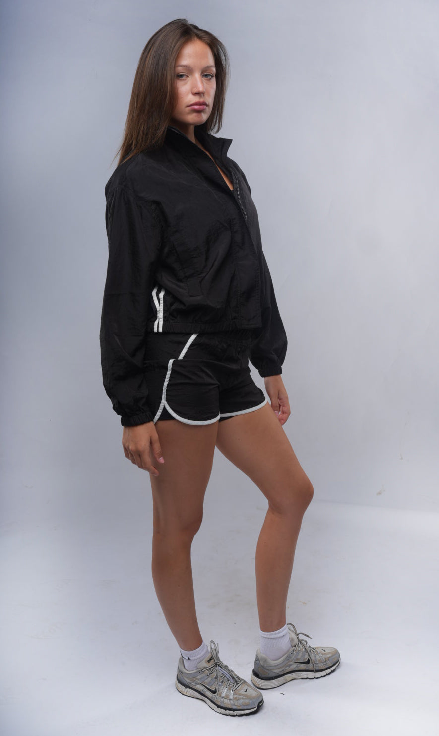 Black Boxer Jacket – White Piping