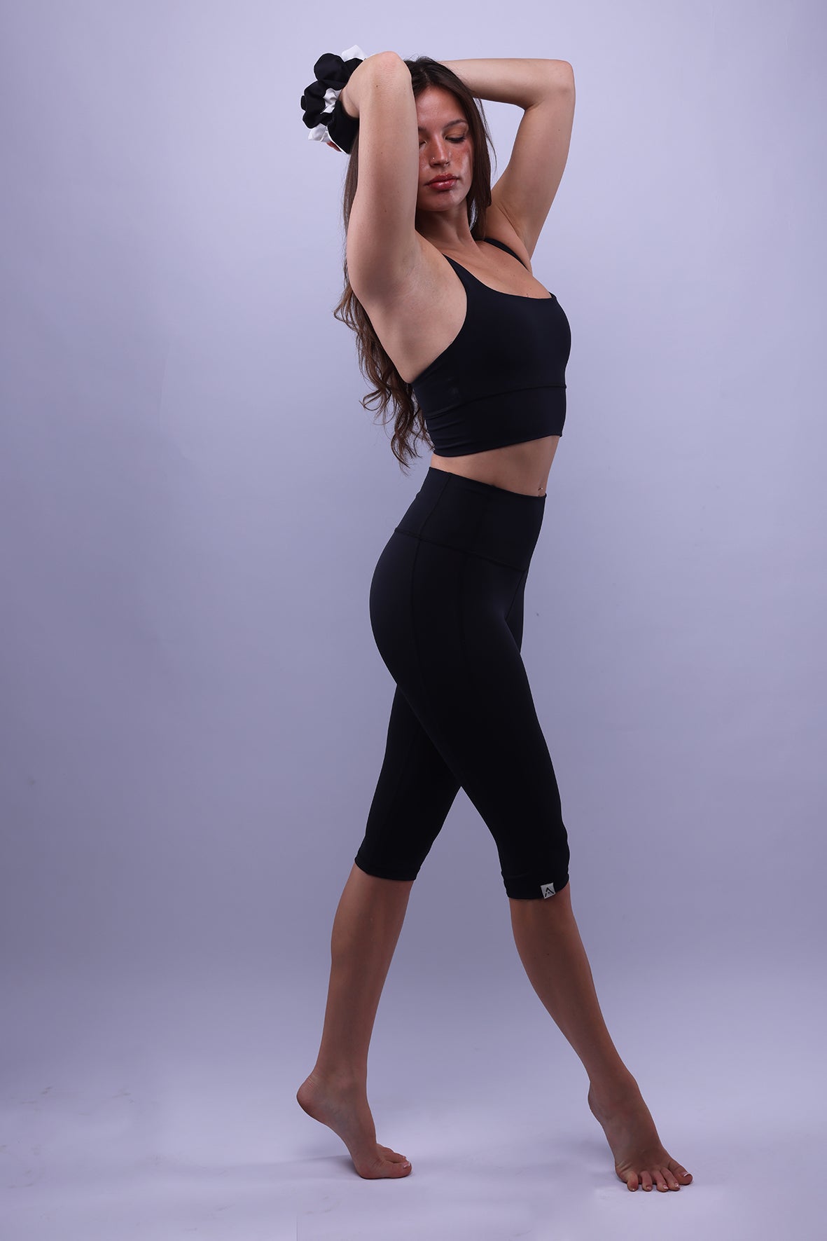 Double Seam Capri - Black