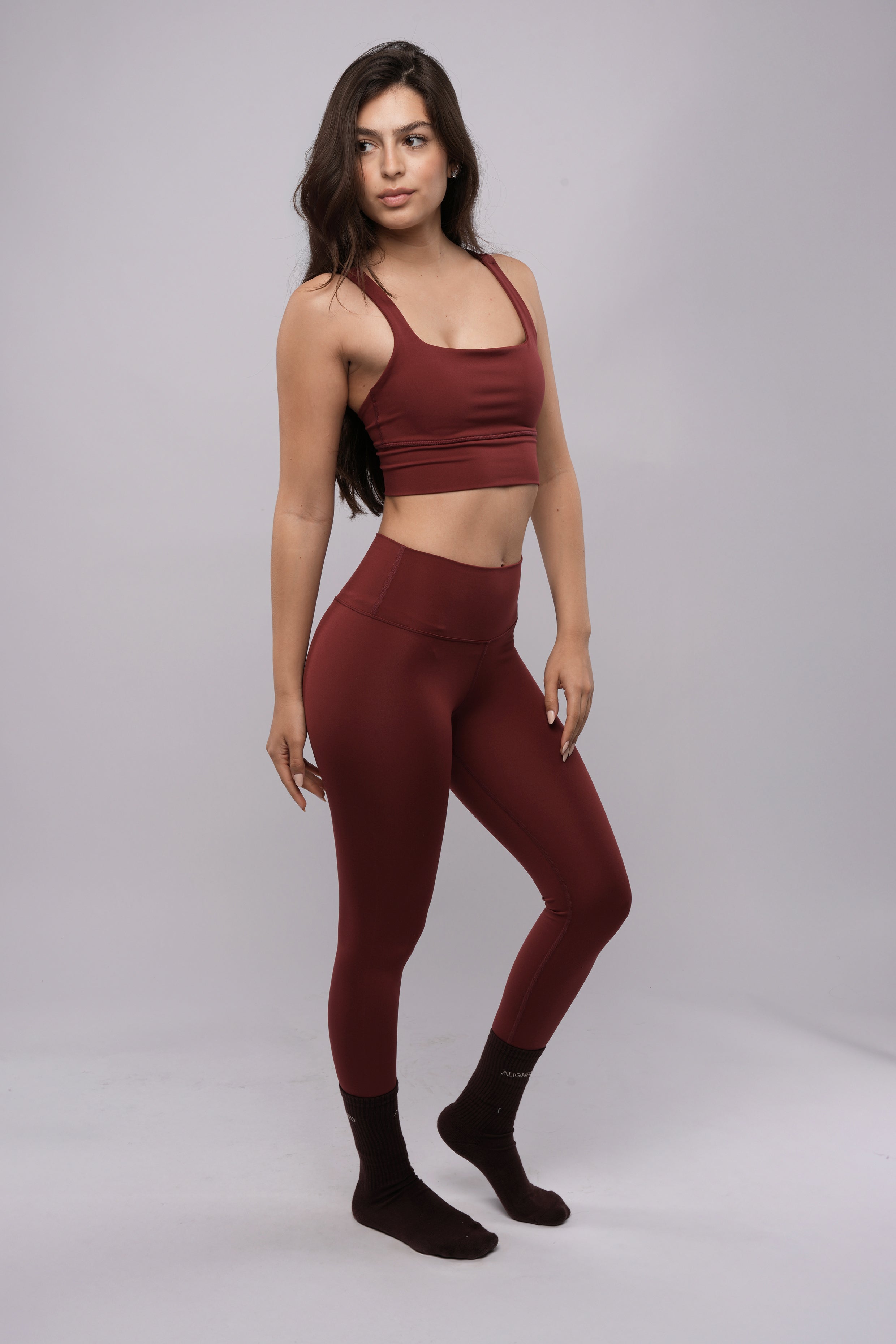 Leggings- Dark Ruby