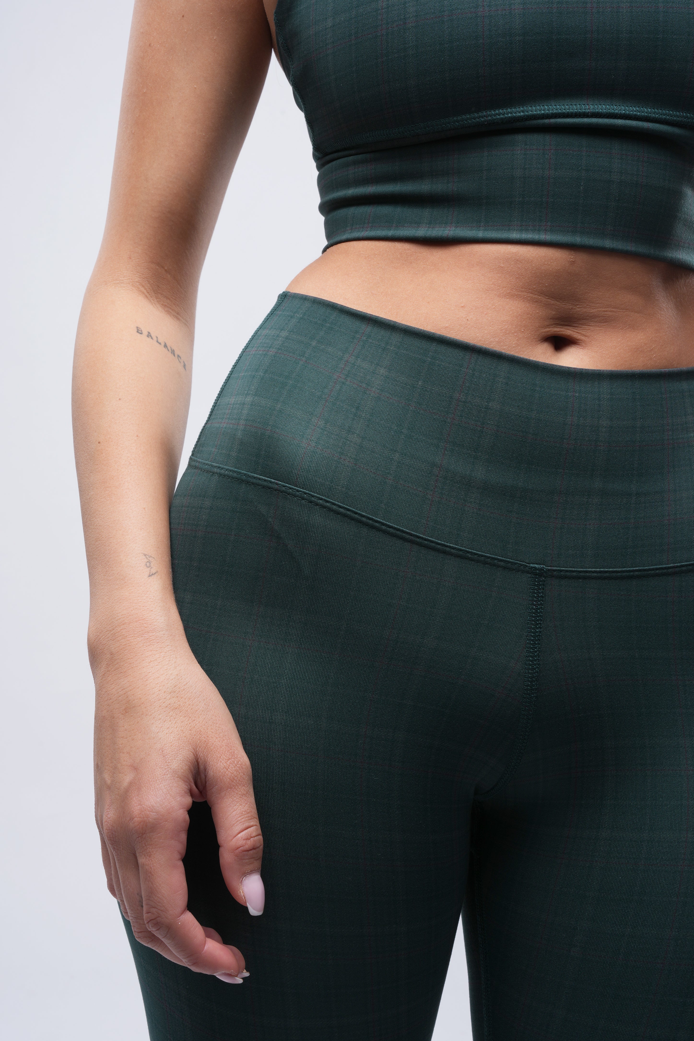 Leggings - Green Plaid