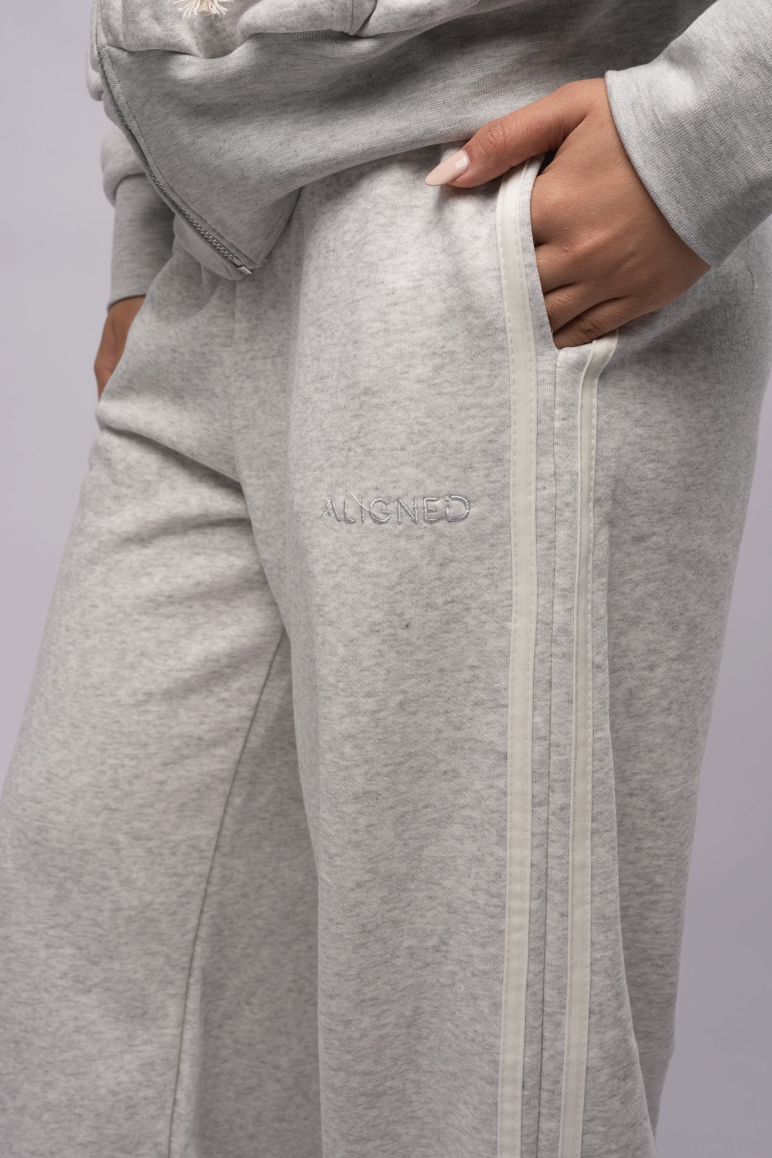 Straight Leg Joggers - Grey