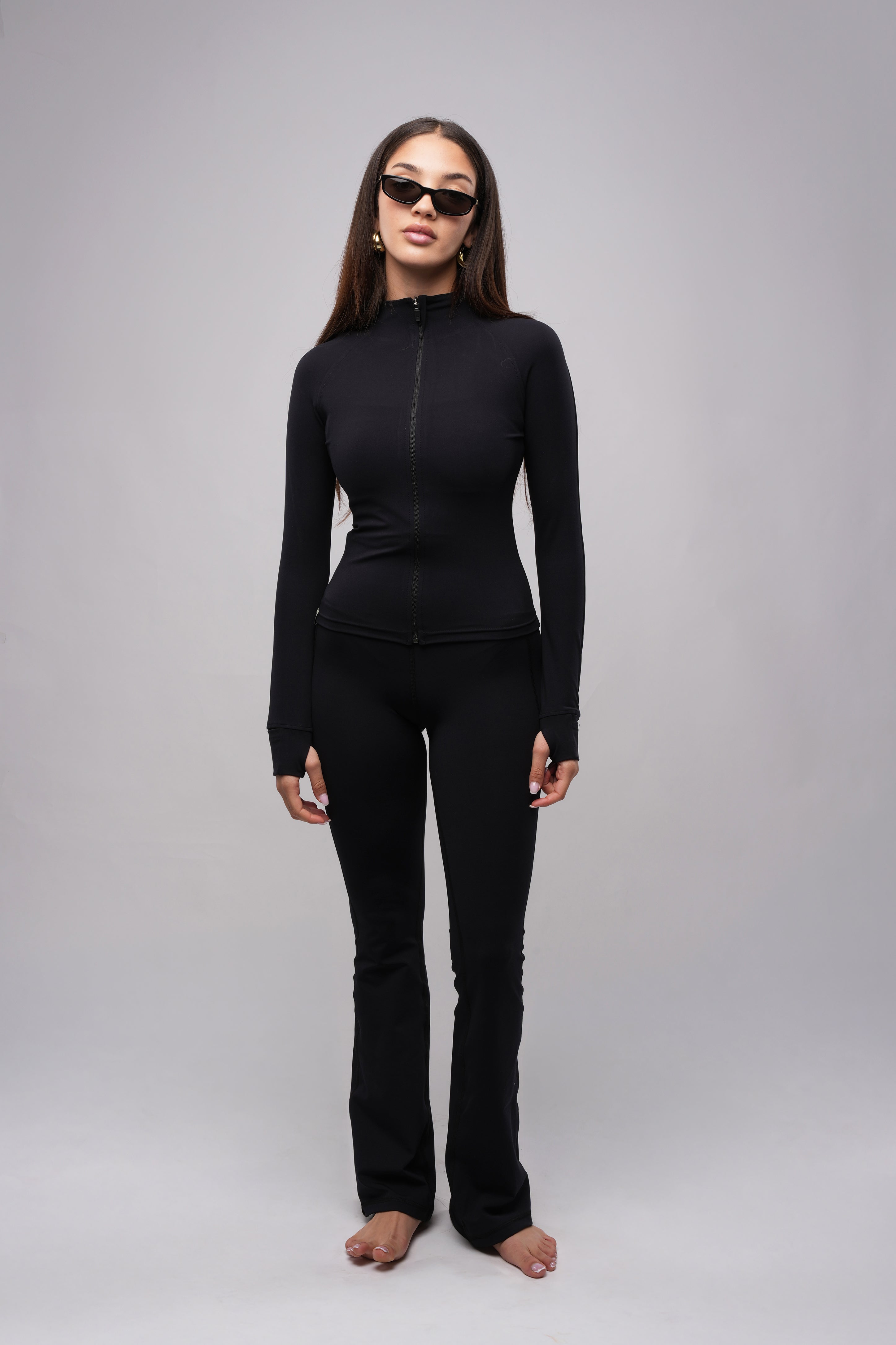 1/4 Zip Long Sleeve Top