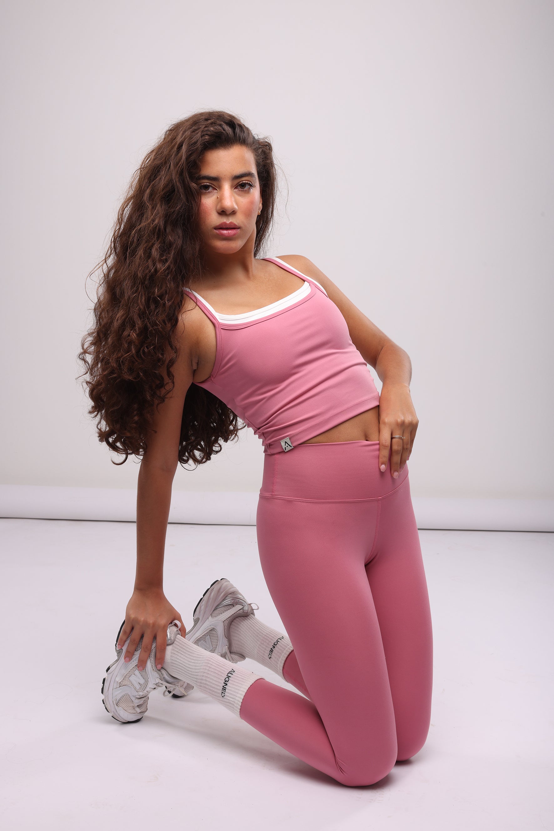 Double Layered Bralette- Stronger Pink